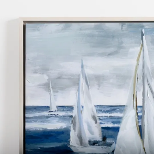 Kirkland's Home Boats Sail Away Framed Canvas Art Print- Canvas Art