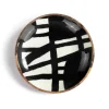 Kirkland's Home Bold Black And White Hanging Bowl Wall Plaque- Wall Plaques