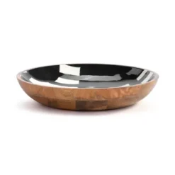 Kirkland's Home Bold Black And White Hanging Bowl Wall Plaque- Wall Plaques