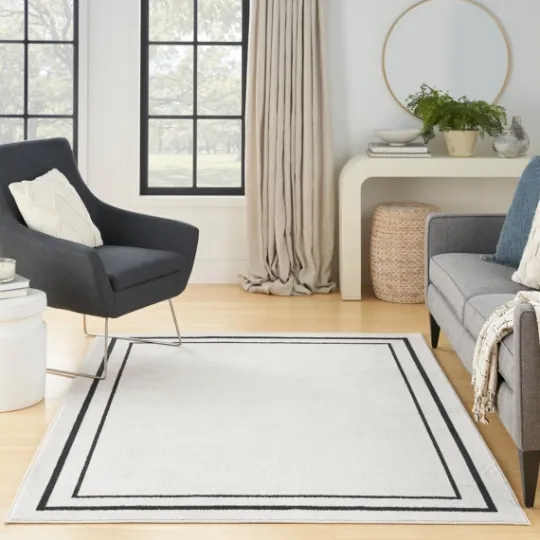 Kirkland's Home Bordered Indoor/Outdoor Area Rug, 5X7- Outdoor Rugs