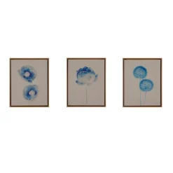 Kirkland's Home Botanical Framed Linen Canvas Art Print, Set Of 3- Framed Art