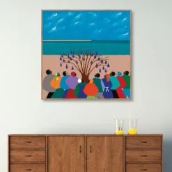 Kirkland's Home Bottle Tree Gullah Islands Framed Canvas Art Print- Framed Art