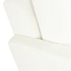 Kirkland's Home Boucle Wood Frame Accent Chair- Accent Chairs
