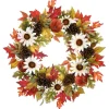 Kirkland's Home Bountiful Sunflowers Autumn Blend Wreath- Wreaths