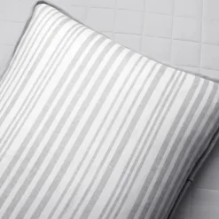 Kirkland's Home Box Stitch Cotton King 3-Pc. Quilt Set- Quilts