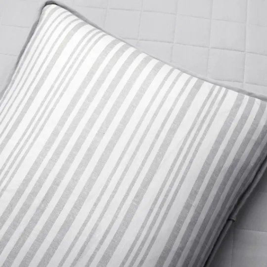 Kirkland's Home Box Stitch Cotton King 3-Pc. Quilt Set- Quilts