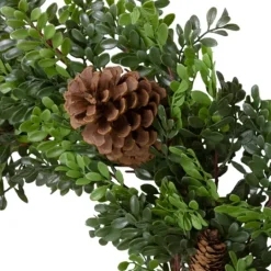 Kirkland's Home Boxwood Pinecone Christmas Wreath- Wreaths