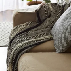 Kirkland's Home Braided Fringe Throw- Blankets & Throws