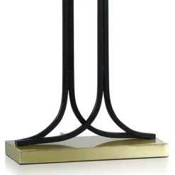 Kirkland's Home Brass And Black Mid-Century Modern Table Lamp- Table Lamps