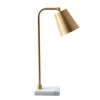 Kirkland's Home Brass Cone Table Lamp With Marble Base- Table Lamps