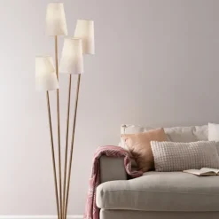 Kirkland's Home Brass Enoki 4-Arm Asymmetrical Floor Lamp- Floor Lamps