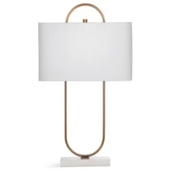 Kirkland's Home Brass Open Oval Table Lamp- Table Lamps