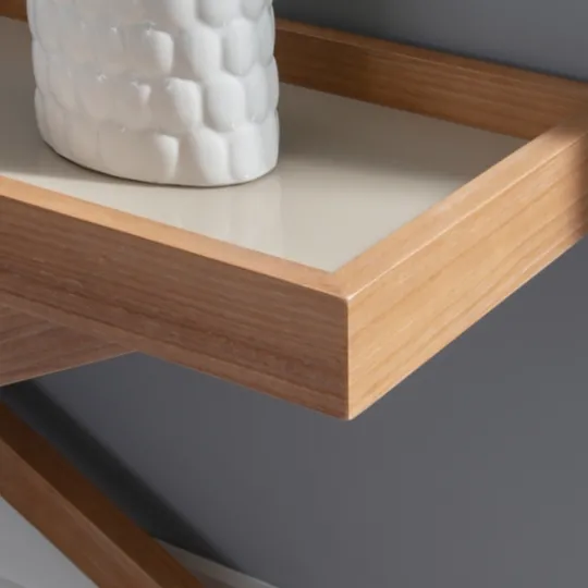 Kirkland's Home Brazilian Pine Tray Top Console Table- Console Tables