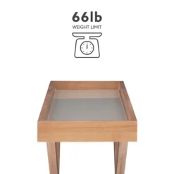 Kirkland's Home Brazilian Pine Tray Top Console Table- Console Tables