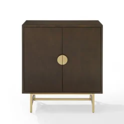 Kirkland's Home Brielle Golden Circle Wine Cabinet- Cabinets & Sideboards