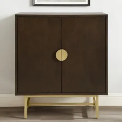 Kirkland's Home Brielle Golden Circle Wine Cabinet- Cabinets & Sideboards