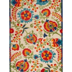 Kirkland's Home Bright Abstract Floral Outdoor Area Rug, 5X7- Outdoor Rugs