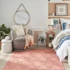 Kirkland's Home Bright Coral Diamond Outdoor Area Rug, 6X9- Outdoor Rugs