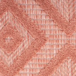 Kirkland's Home Bright Coral Diamond Outdoor Area Rug, 6X9- Outdoor Rugs