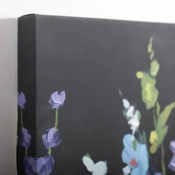 Kirkland's Home Bright Floral And Black Canvas Art Print- Canvas Art
