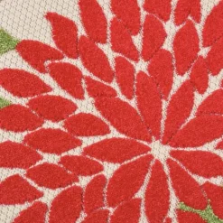 Kirkland's Home Bright Leaves Round Outdoor Area Rug, 5X5- Outdoor Rugs