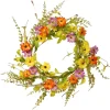 Kirkland's Home Bright Mixed Floral And Greenery Swirl Wreath- Wreaths