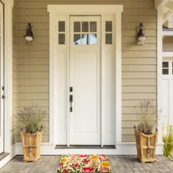 Kirkland's Home Bright Summer Blossoms Coir Doormat- Doormats
