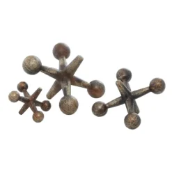 Kirkland's Home Bronze Antique Jacks 3-Pc. Figurine Set- Statues & Figurines