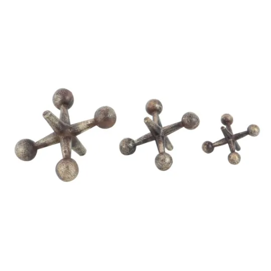 Kirkland's Home Bronze Antique Jacks 3-Pc. Figurine Set- Statues & Figurines