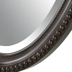 Kirkland's Home Bronze Beaded Frame Oval Mirror- Decorative Mirrors
