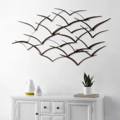 Kirkland's Home Bronze Flying Birds Wall Plaque- Wall Plaques