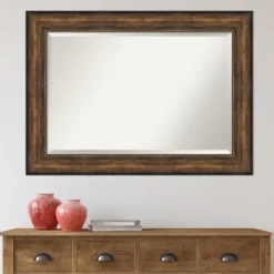 Kirkland's Home Bronze Frame Beveled Mirror, 43.5X31.5 In.- Decorative Mirrors