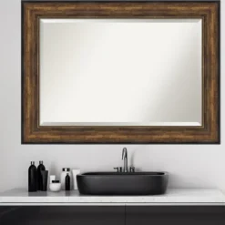 Kirkland's Home Bronze Frame Beveled Mirror, 43.5X31.5 In.- Decorative Mirrors