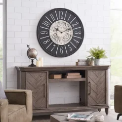 Kirkland's Home Bronze Frame Montevello Gears Wall Clock- Clocks