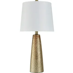 Kirkland's Home Bronze Hammered Table Lamp- Table Lamps