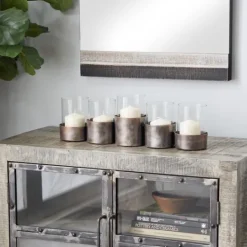 Kirkland's Home Bronze Iron Runner- Candle Holders