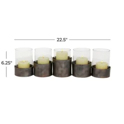 Kirkland's Home Bronze Iron Runner- Candle Holders