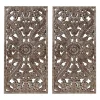 Kirkland's Home Bronze Madison Park Floral Wall Plaques, Set Of 2- Wall Plaques