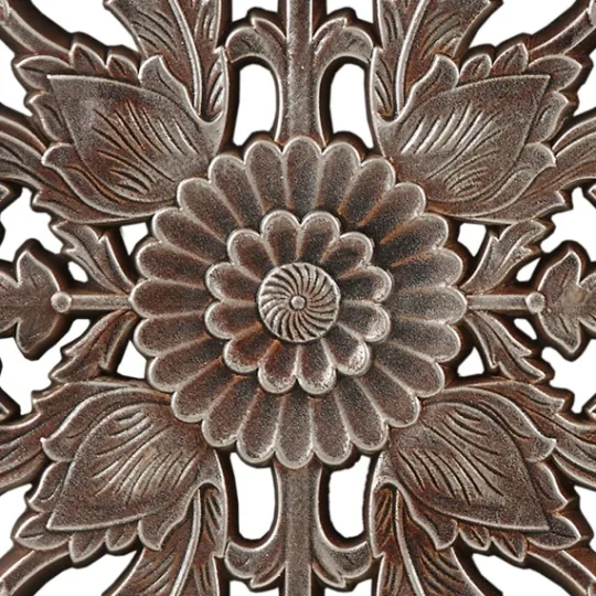 Kirkland's Home Bronze Madison Park Floral Wall Plaques, Set Of 2- Wall Plaques