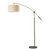Kirkland's Home Bronze Metal Arched Oversized Shade Floor Lamp- Floor Lamps