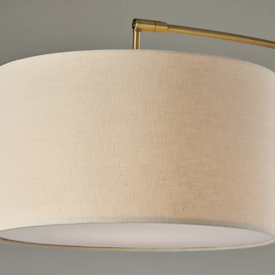 Kirkland's Home Bronze Metal Arched Oversized Shade Floor Lamp- Floor Lamps