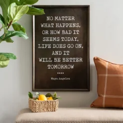 Kirkland's Home Bronze Metal Maya Angelou Plaque- Wall Quotes & Signs