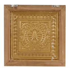 Kirkland's Home Bronze Metal Mirror Floral Wall Plaques, Set Of 3- Wall Plaques