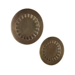 Kirkland's Home Bronze Metal Moroccan Wall Sculptures, Set Of 2- Wall Plaques