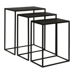 Kirkland's Home Bronze Metal Nesting Side Tables, Set Of 3- Accent & End Tables
