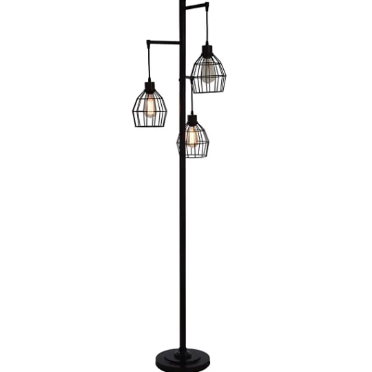 Kirkland's Home Bronze Metal 3-Tier Floor Lamp- Floor Lamps