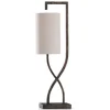 Kirkland's Home Bronze Metal Wire Hourglass Table Lamp- Table Lamps
