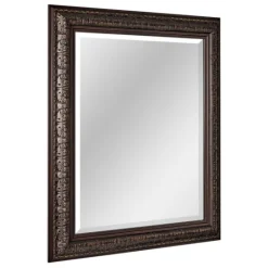 Kirkland's Home Bronze Ornate Beveled Framed Wall Mirror- Framed Mirrors
