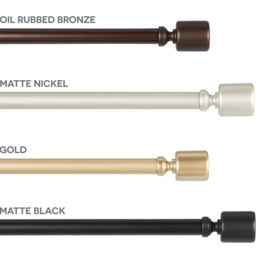 Kirkland's Home Bronze Rhys Cylinder Curtain Rod, 120 In.- Curtain Rods & Hardware