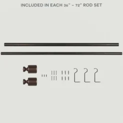 Kirkland's Home Bronze Rhys Cylinder Curtain Rod, 72 In.- Curtain Rods & Hardware